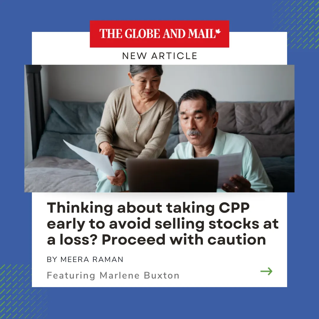 Featured image for Thinking about taking CPP early to avoid selling stocks at a loss? Proceed with caution post
